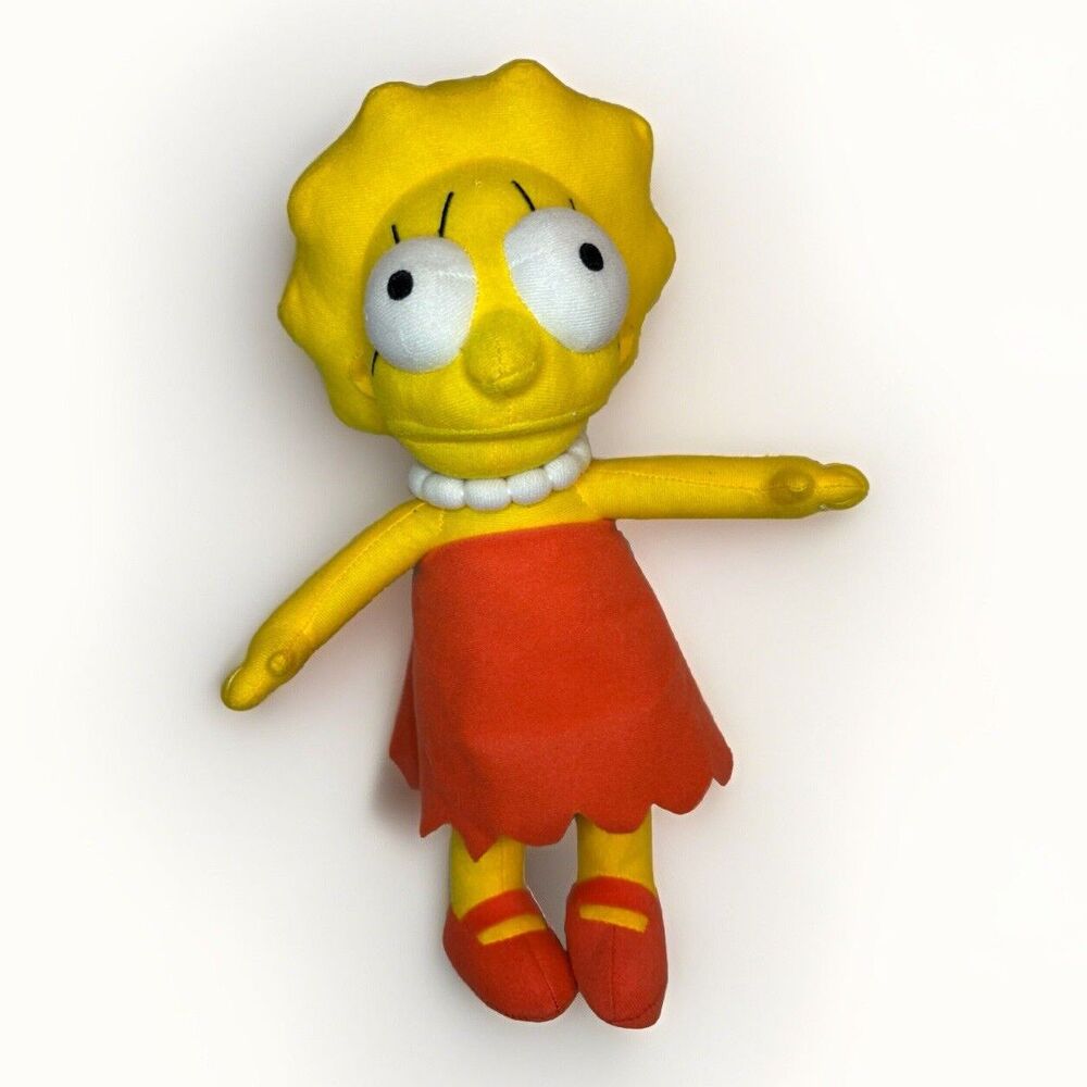The Simpsons Universal Toy Factory Lisa Simpson Plush Stuffed Doll 12"